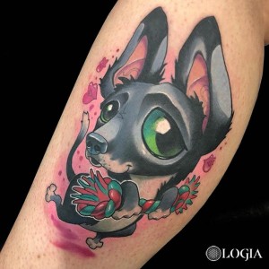 tatuaje-brazo-perro-logia-barcelona-valverde 